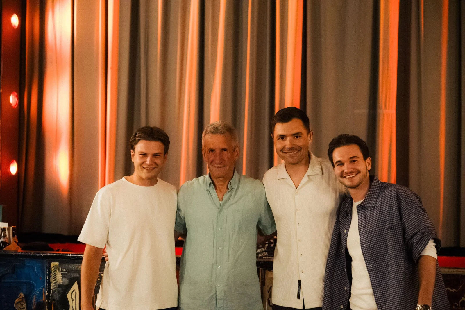 Hubert Karl at the cinema premiere of Last Hurrah in Zeil am Main