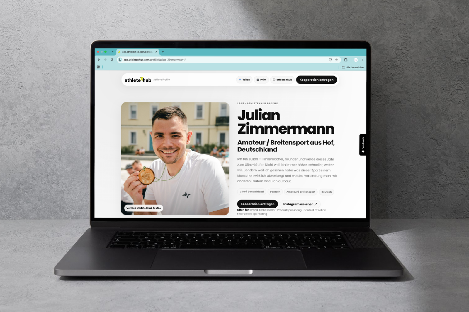 Pitch-Deck als Athlet - so erstellst du es mit athleteXhub